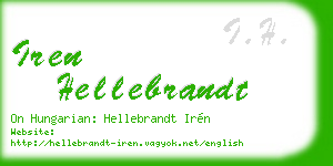 iren hellebrandt business card