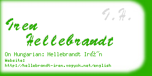 iren hellebrandt business card